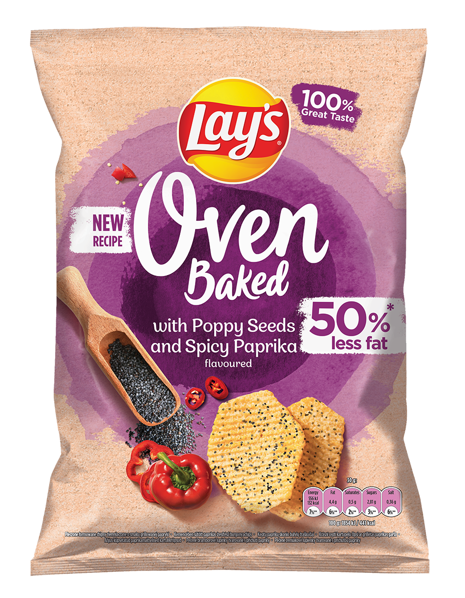 Lay's Oven Baked with Poppy Seeds and Spicy Paprika Lays Poland